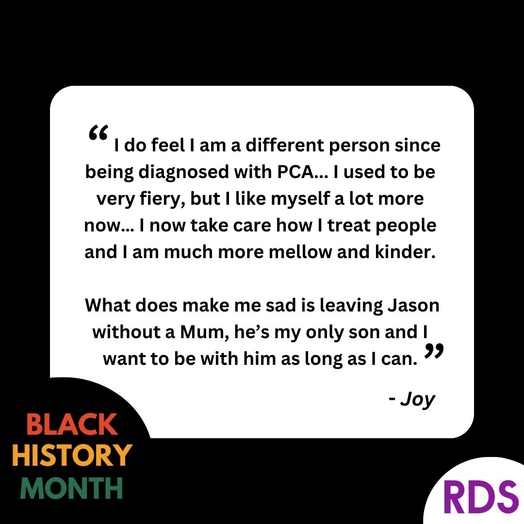 RareDementia's tweet photo. At the end of #BlackHistoryMonth2023, we would like to say a huge thank you to RDS members Joy and Jason and celebrate their invaluable contributions to raising awareness and sharing their lived experience of #PCA.

Thank you to Joy and Jason for all that you do 💜 https://t.co/weB6udjhCY