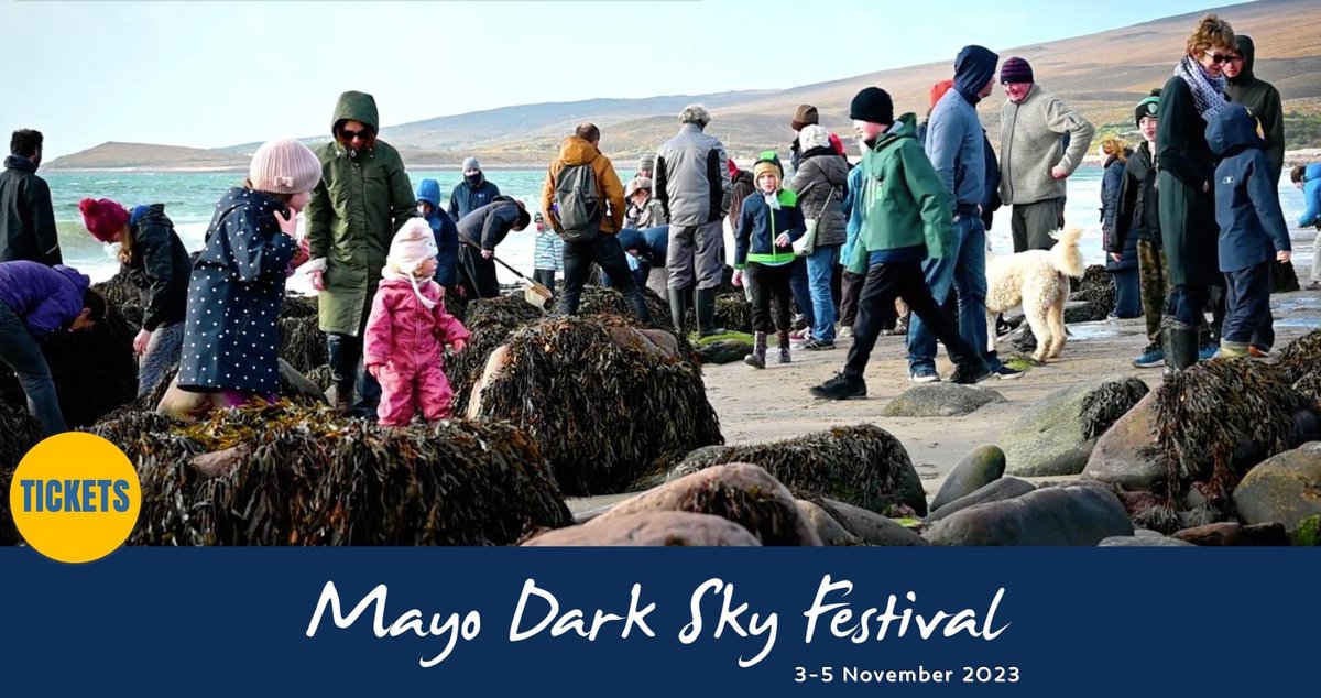 This time next weekend!! Join us for Mayo Dark Sky Festival 3rd-5th November. Hosted by the communities Newport, Mulranny & Ballycroy! #MayoDarkSkyFestival it’s an amazing programme with something for everyone and kids go free! mayodarkskyfestival.ie