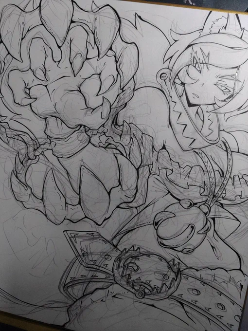 三頭慧ノ子ちゃん描いてる🐺🐺🐺 