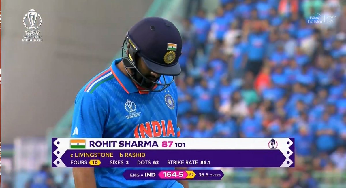 CricCrazyJohns's tweet photo. A STANDING OVATION FOR THE CAPTAIN ROHIT SHARMA FROM WHOLE LUCKNOW COWD. https://t.co/yC9GlbMenx