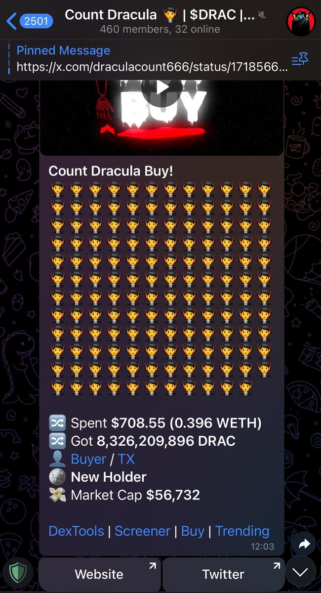 1 mill till #Halloween2023 for $DRAC?

yes, it’s very possible 

many faded at 10k, now 60k and holding super strong

dont fade again $DRAC

so many things to happen in just 2 days

#memecoins #HalloweenParty #HalloweenWeekend #Crypto #100xgem #1000xgem #ETH