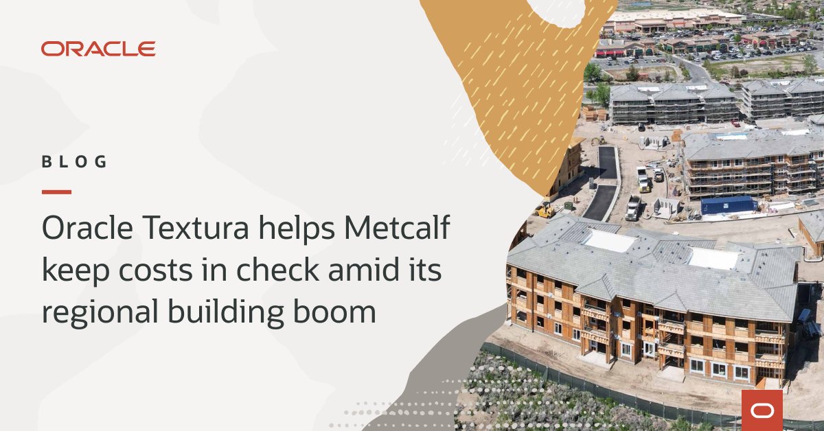 RickBell123's tweet photo. Learn why @Oracle Textura is a “saving grace” for Nevada construction company Metcalf’s wide range of commercial jobs. https://t.co/2W857GIWAv https://t.co/fsvZan4JRD