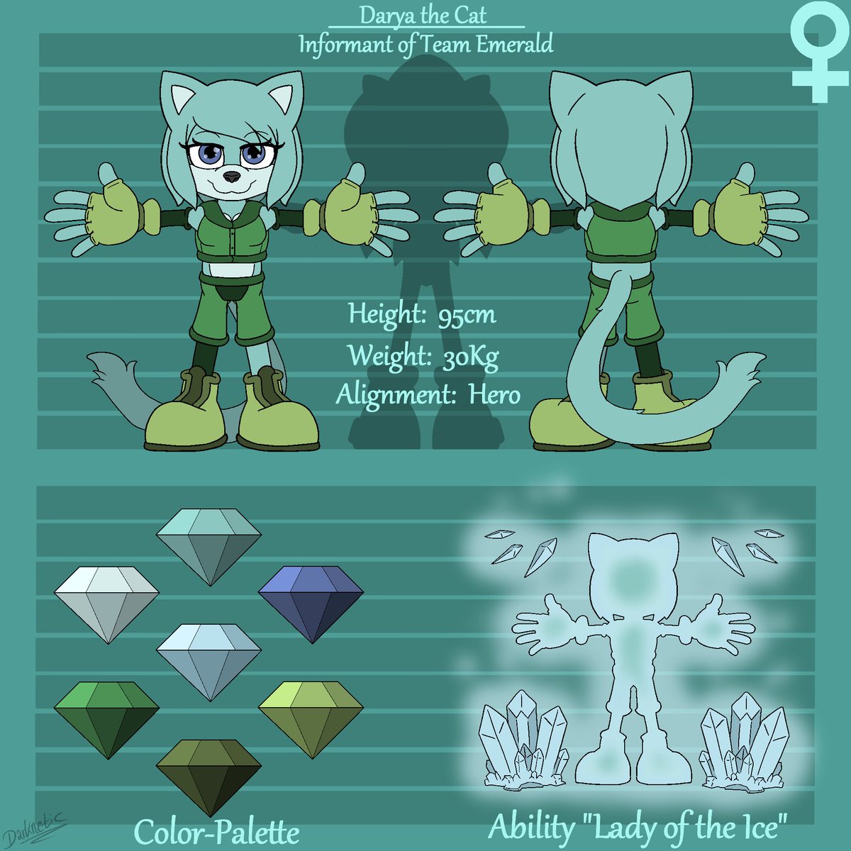 Darknetic2's tweet photo. - Refsheet: Darya the Cat -  

"Updated Refsheet of Team Emerald's informant!"  

#sonicoc #mobian #refsheet #cat #TeamEmerald https://t.co/NTeaZHCFkv