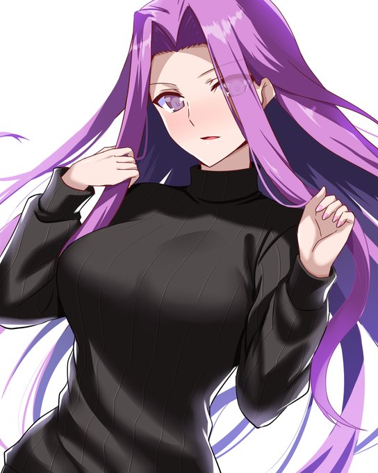 【再掲】縦セタ特異点⑤ メデューサさん。 というかやっぱライダーさんだよね～ 縦セタと言えば。 #FGO