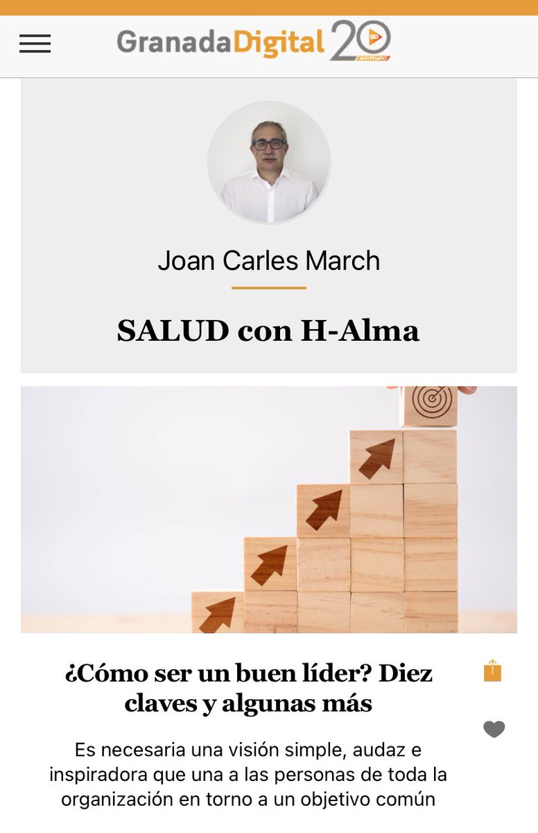 ¿Cómo ser un buen #LÍDER? 10 claves y algunas más 

Mi #artículo <a href="/granadadigital/">GranadaDigital</a> 

✅granadadigital.es/?p=610808

Comunicación
Empatía
Honestidad e integridad
Confianza y apuesta por los demás 
Positividad
Inspiración 
Practicidad y eficiencia
Fomentar el crecimiento
Guiar
Innovación