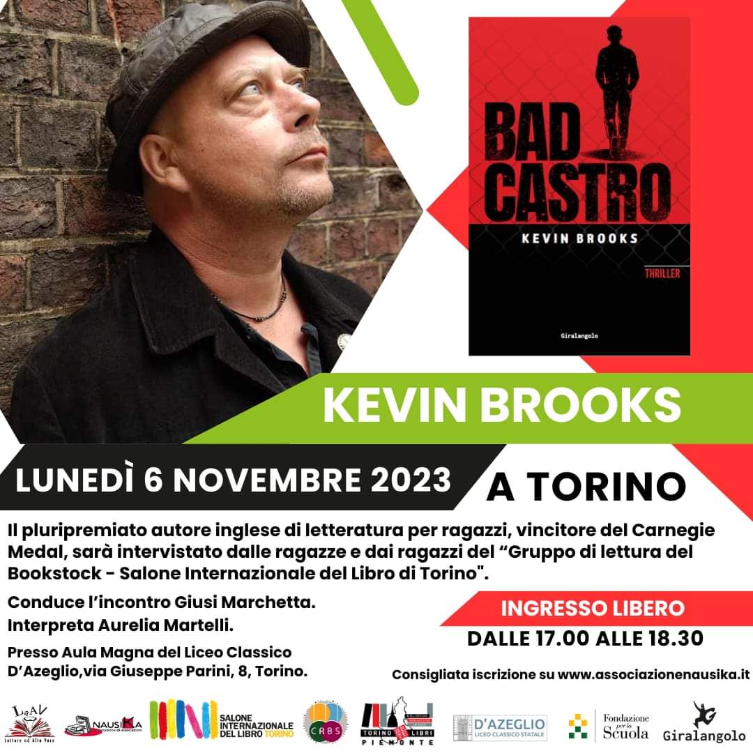 Lunedì 6 novembre alle 17 al Liceo D'Azeglio di Torino Ad alta voce Porta Palazzo ospita #KevinBrooks. L'autore incontra ragazz* del Gruppo di lettura del <a href="/SalonedelLibro/">Salone Libro Torino</a>. L'evento è aperto al pubblico fino a esaurimento posti. Link per iscriversi: docs.google.com/forms/d/e/1FAI…