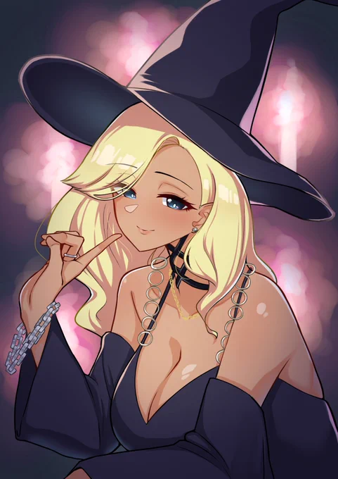 ハロウィンということでギャル魔女さんです