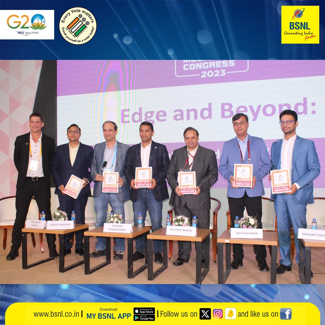 Sh. Vivek Banzal, Director CFA, #BSNL board participated in panel discussion over 'The Edge and Beyond: Data Centers Redefined' at the #IMC exhibition, Pragati Maidan, Delhi today.
#BSNLatIMC #IMC2023 @exploreIMC