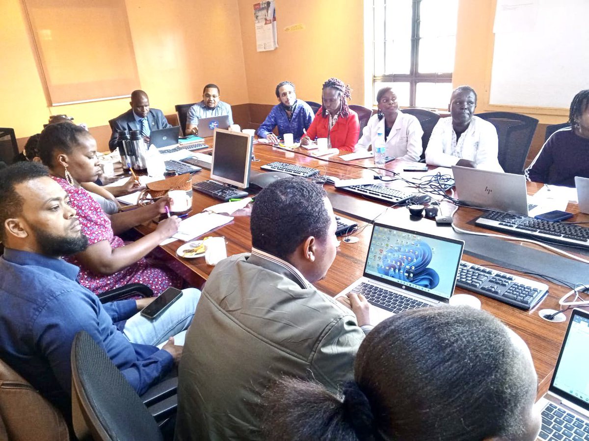 MOH_Kenya's tweet photo. Last week, the Ministry of Health proactively worked on sensitizing pediatricians to enhance their support for Polio SIA and routine immunization. The session took place at the EOC on the 18th of October, 2023. Our strong partnership with the University of Nairobi Medical School, particularly its Department of Child Health, was instrumental in this effort. The primary objective was to boost their engagement in supporting Polio initiatives.