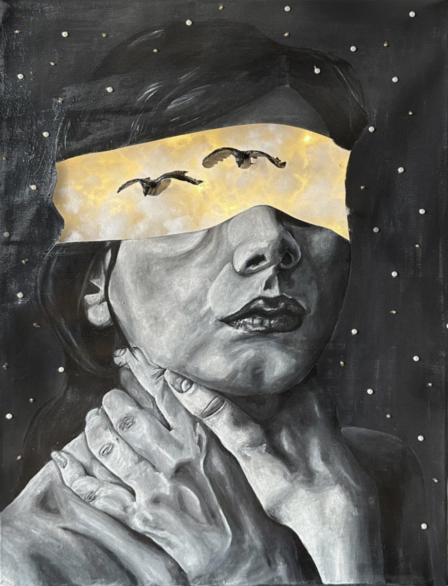 New Painting!!! 
I still don’t understand lighting in photos… 

„Free Spirit“ 
Acrylic on Canvas, 50x70cm