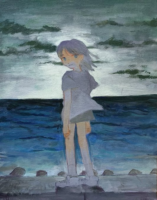 「砂浜 全身」のTwitter画像/イラスト(新着)