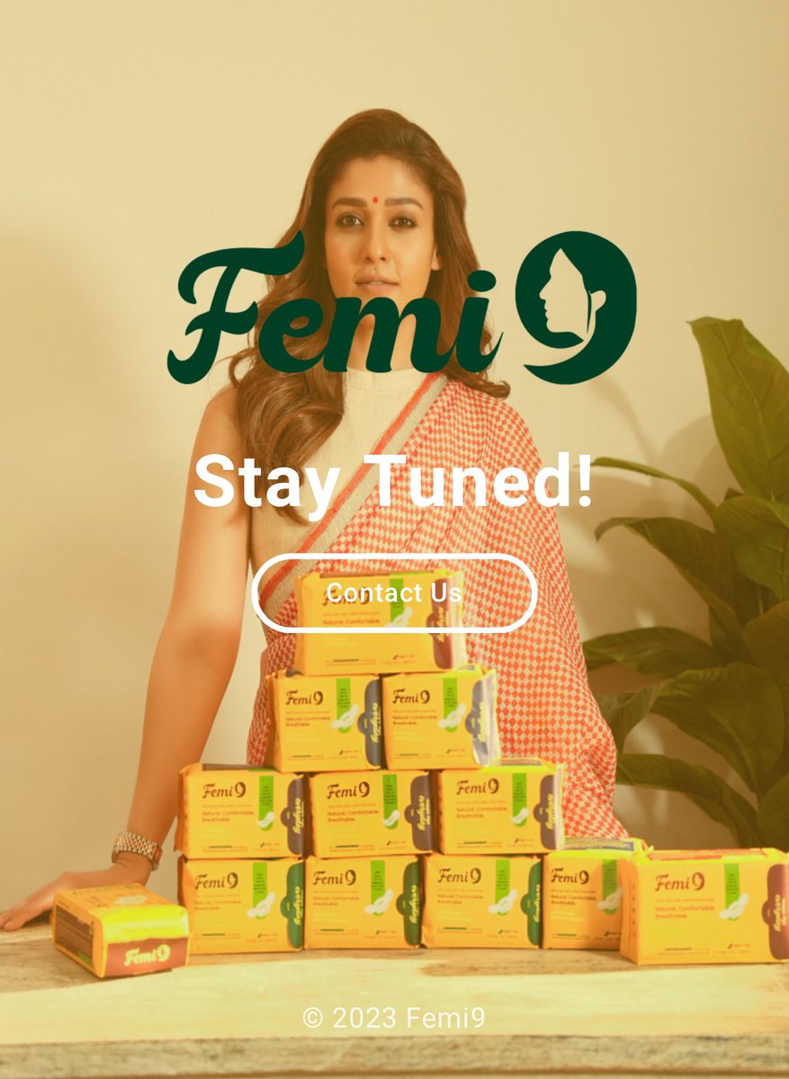 #Nayanthara’s Femi9 is launching their website soon❤️

🔗: femi9.in