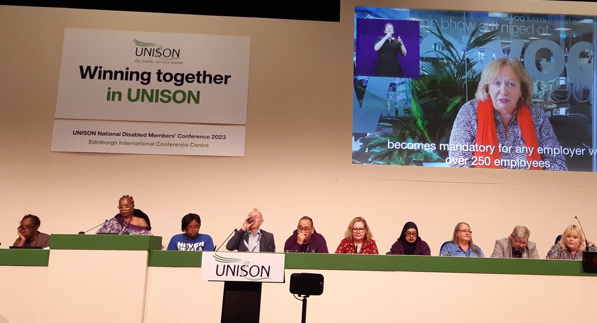 UNISON General Secretary <a href="/cmcanea/">Christina McAnea</a> welcomes delegates to National Disabled Members Conference. #UDMC23 <a href="/unisontheunion/">UNISON - UK's largest union</a>