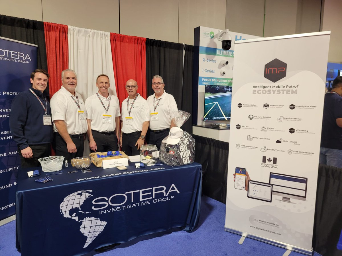 Recap to last week:  DMI team at the CANASA 2023 Security Central Conference in Toronto, alongside our amazing partners from Sotera Investigative Group.