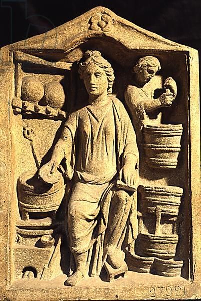 There has been some debate around this Gallo-Roman relief  - It might show a female pharmacist from the 2nd century AD, brewing medicinal plants in a cauldron. On her left knee she is holding a writing tablet which might be the recipe for her preparation - #MuseumsUnlocked.