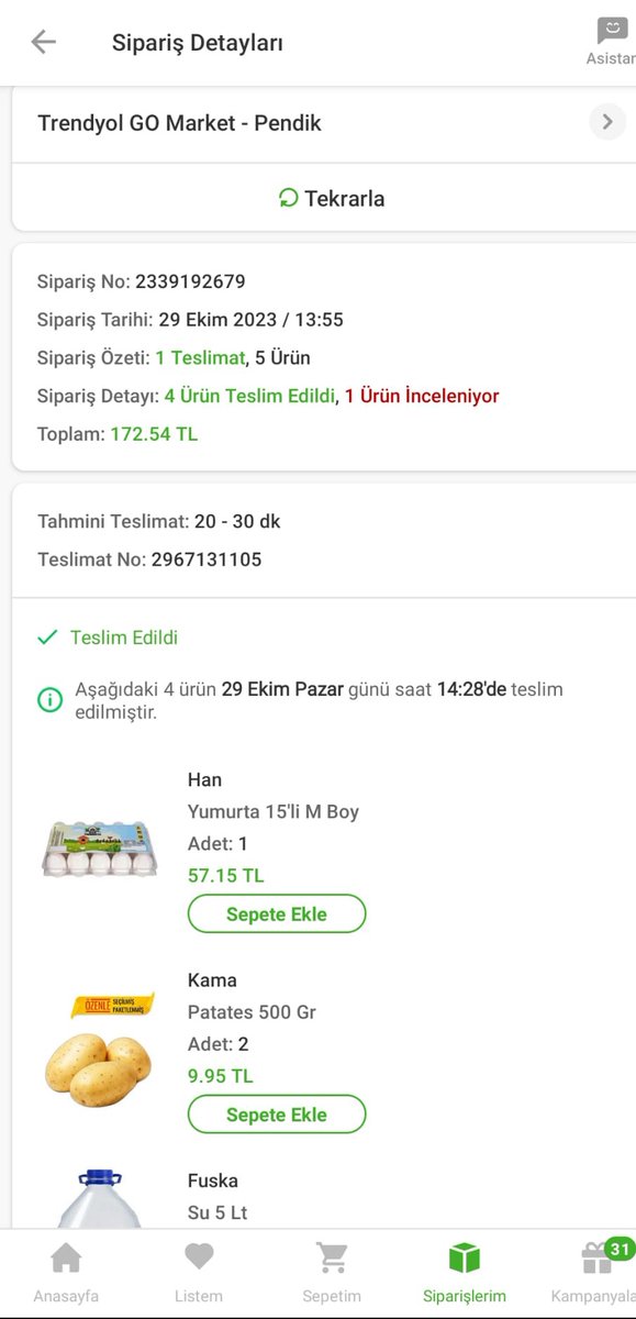 Bir kez daha test ettik. Tavugun yanina yanasamazsiniz kokudan. Sizin aldiginiz tek kurus haram olsun. Onu gonderirken hic mi rahatsiz olmadiniz kokudan. Nasil bir kafa bu <a href="/TrendyolDestek/">Trendyol Destek</a> <a href="/Trendyol/">Trendyol</a>