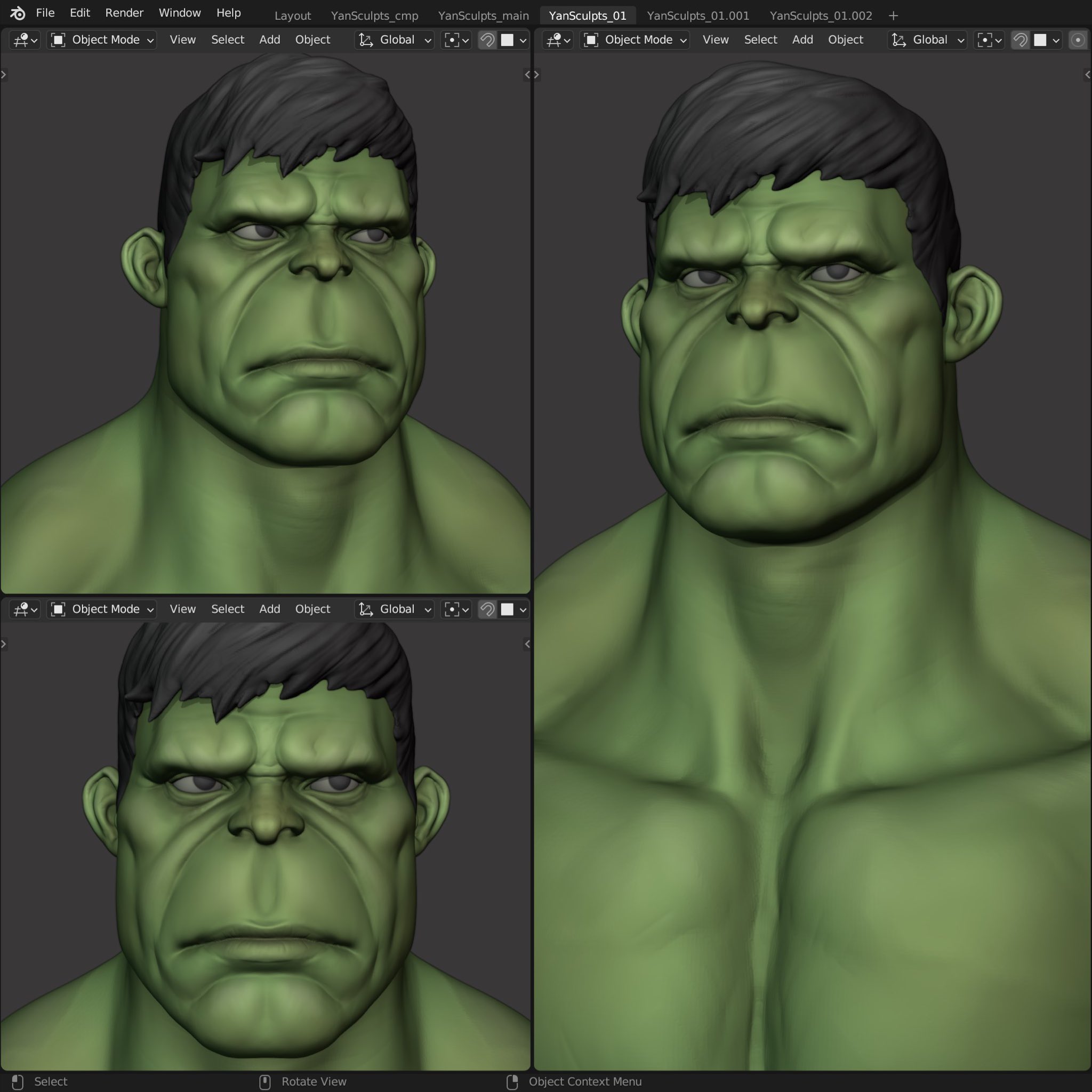 Angry Hulk Cartoon Head from Marvel 💚👊