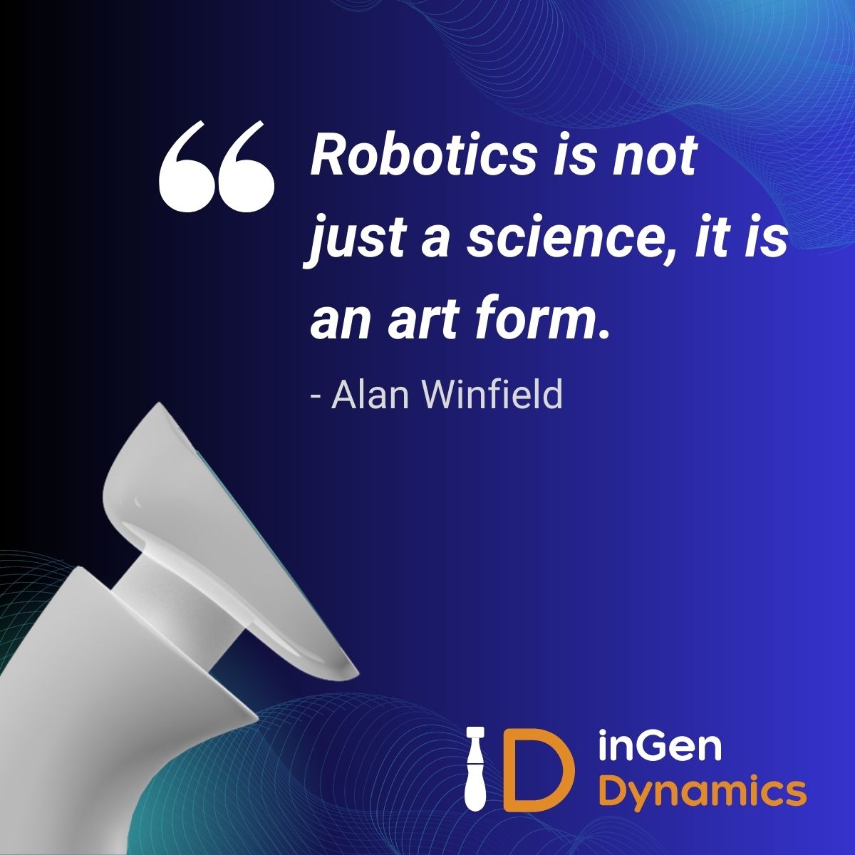 🌟 Robotics is a canvas where science meets artistry in perfect harmony. 🤖🎨 Let's revel in the beauty of innovation as it creates a masterpiece that reshapes our world. 🚀 #TechArtistry #PositiveFuture
