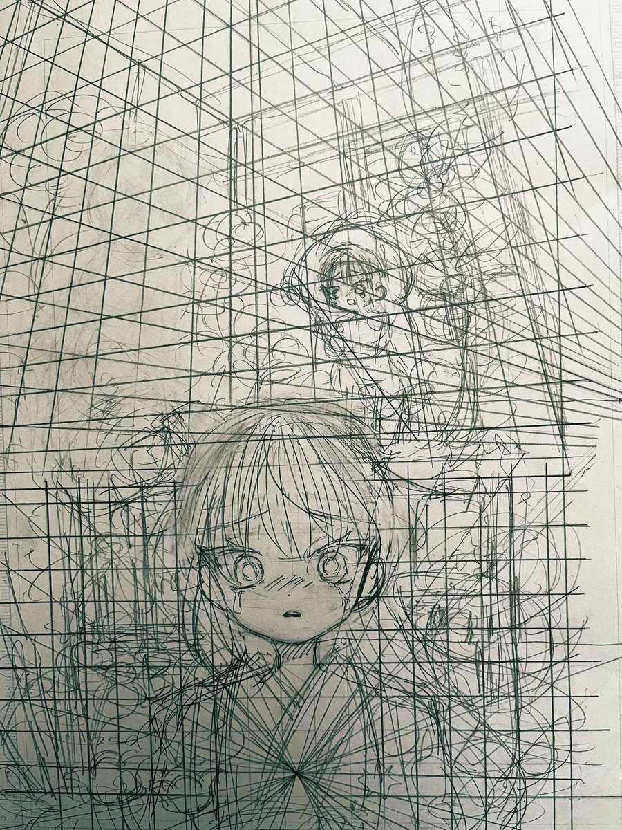 おまけの下描きです 