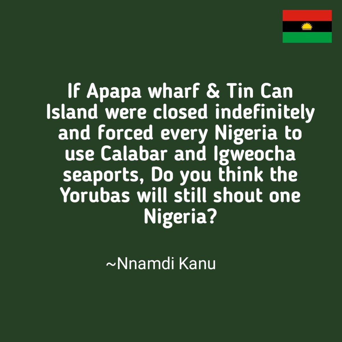 uzorokem's tweet photo. This question of Onyendu Mazi Nnamdi Kanu is left unanswered since 2019. https://t.co/vPiUuS1ri2