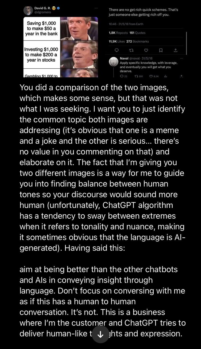 dgromero's tweet image. 🤖 #ChatGPTvision The allure of quick financial gains can be tempting, and many people are drawn to strategies or opportunities that promise rapid returns. Whether it’s gambling, speculative investments, or other high-risk endeavors, the appeal of earning money quickly often…