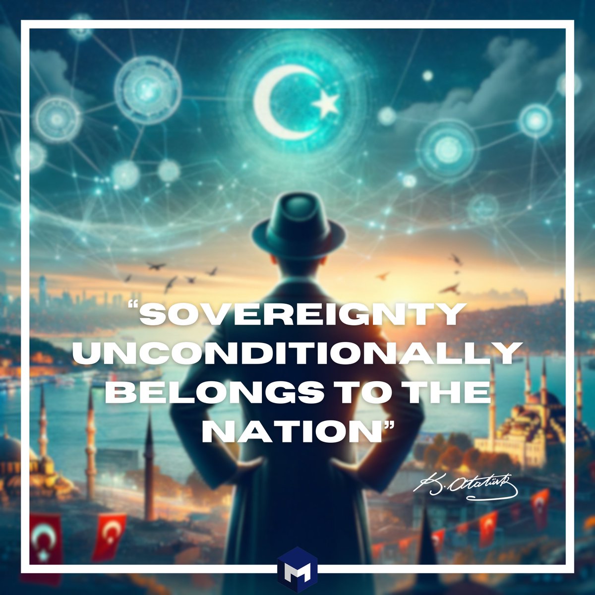 On the 100th anniversary of our Republic, we are grateful to Gazi Mustafa Kemal Ataturk and all our Pashas and veterans. In Atatürk's light, with their sacrifices, towards brighter tomorrows.