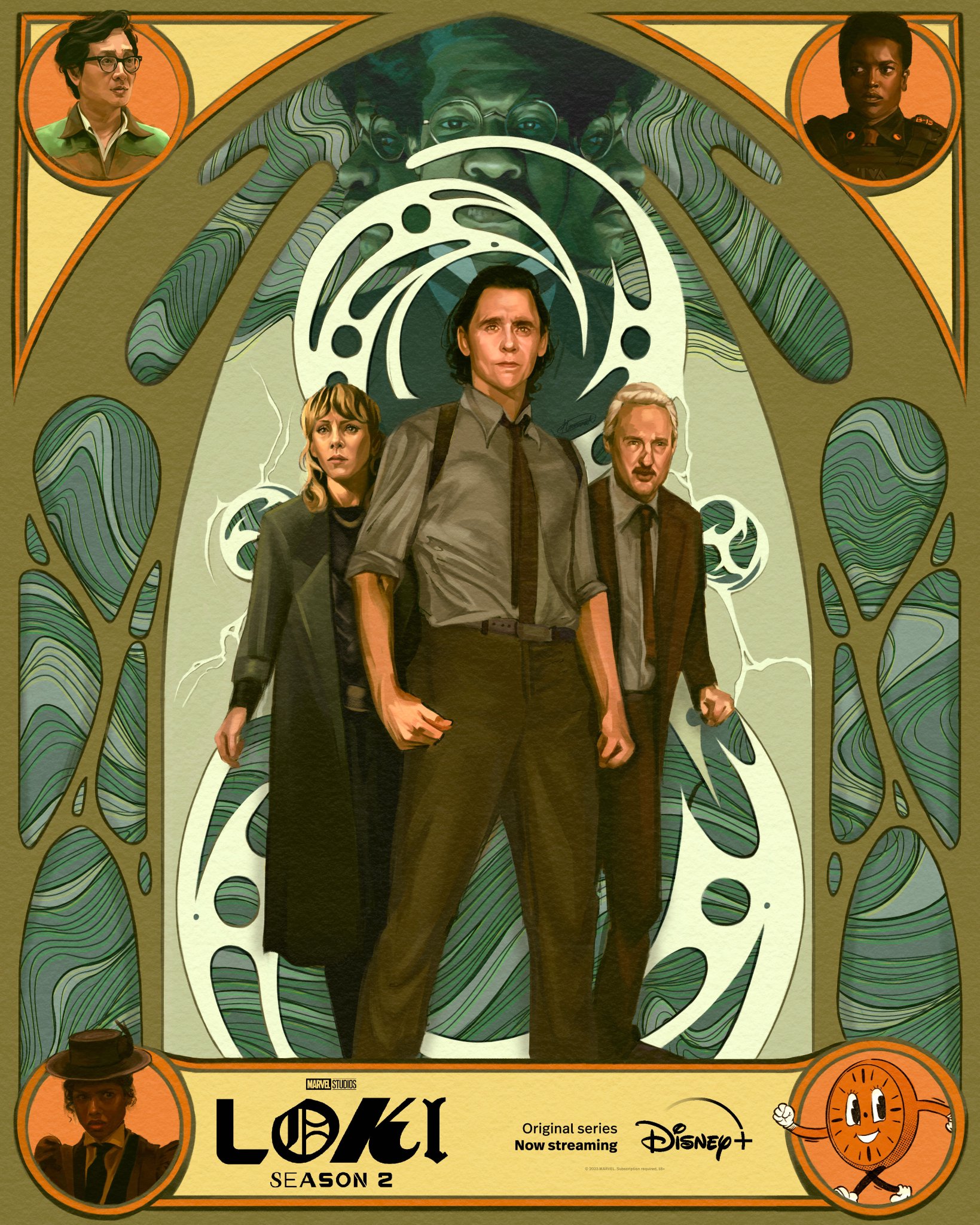 Creatieve Loki S2 posters op Disney Plus België