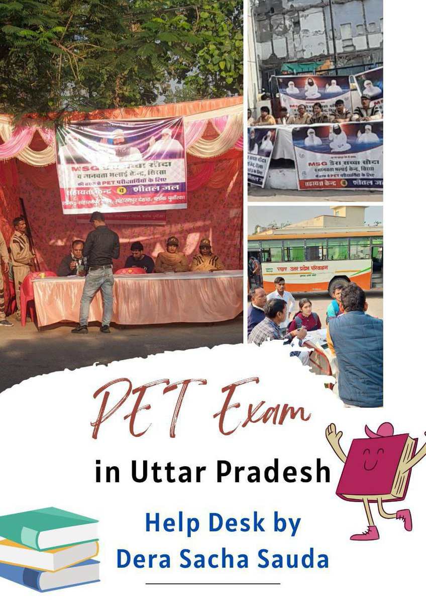 shyam_mahour's tweet image. The pious inspiration of #SaintGurmeetRamRahimJi Insan, the volunteers of Dera Sacha Sauda are come forward to helping the candidates by set up to
#PETHelpDesk
they provided water, medition and guidance on reaching the venue, buses timetables etc. #DrMSG
#motivationthoght
