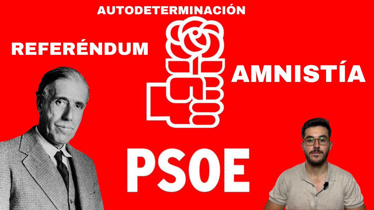 hierrosyletras's tweet photo. Conviene recordar la posición histórica del PSOE frente al secesionismo catalán. Nunca tuvieron claro que existía la soberanía española. La amnistía es una consecuencia más.

Ánimo a los que hoy estáis en Colón 🇪🇸

Vídeo completo:

https://t.co/L6BGXxaF0c https://t.co/ZVZShNofKr