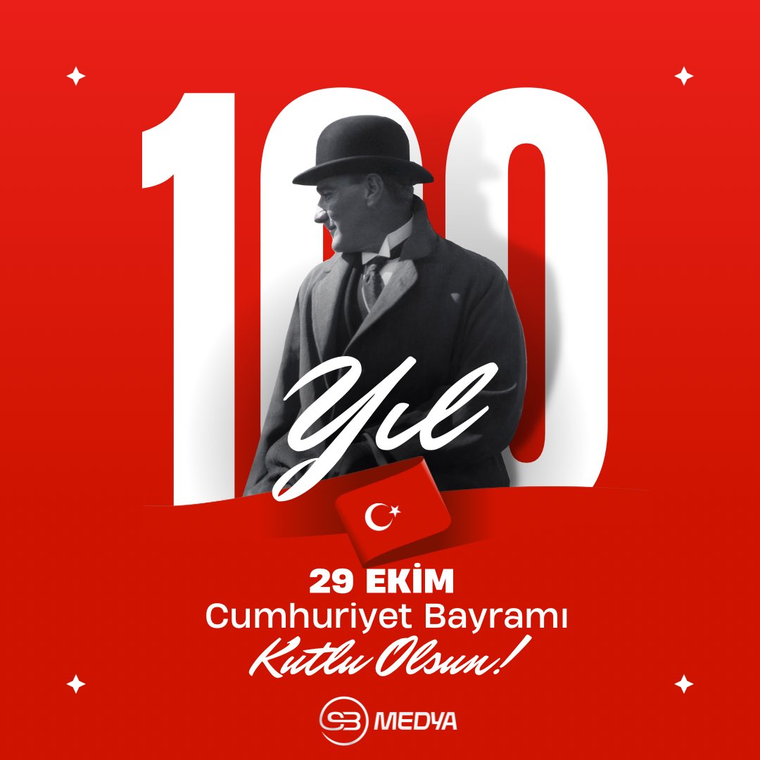 🇹🇷Cumhuriyetimizin 100. Yılı Kutlu Olsun! 🇹🇷Ulu önderimiz Mustafa Kemal Atatürk ve kahraman silah arkadaşlarını saygı ve minnetle anıyoruz. Cumhuriyet ilkeleri doğrultusunda ülkemize başarılı projeler kazandırmak için her daim güçlü bir şekilde çalışmaya devam edeceğiz. #29Ekim