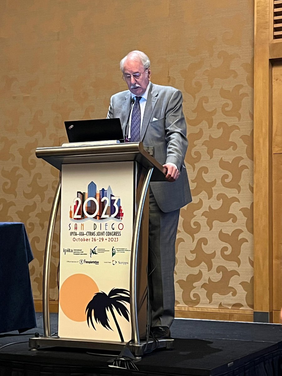 IXAYIC's tweet image. Words from the #xenotransplant legend, Dr. David Cooper. A true visionary and innovator of the field. #IXASanDiego2023 #leader