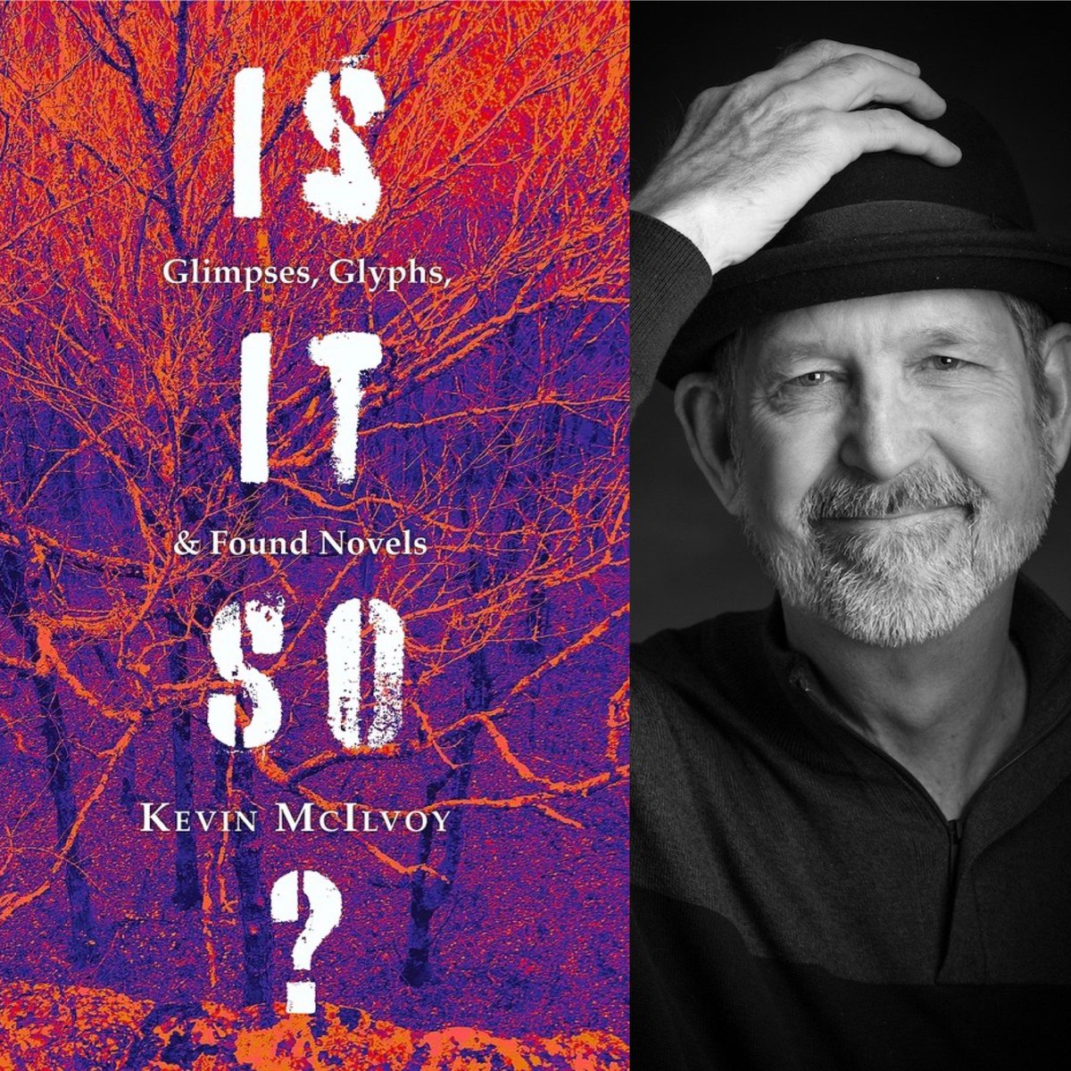 “In the quiet he fell quiet, in the way that a sentence can fall quiet behind a preposition.” 

Coming Nov. 7, Is It So? Glimpses, Glyphs, &amp; Found Novels, the final work of fiction by <a href="/KevinMcilvoy/">Kevin McIlvoy</a> #SundaySentence 
wtawpress.org/shop