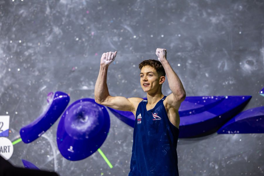 TeamGB's tweet photo. TOBY ROBERTS HAS DONE IT 🙌

He becomes the first-ever British male climber to secure an Olympic spot! https://t.co/9OmfMJI6PK