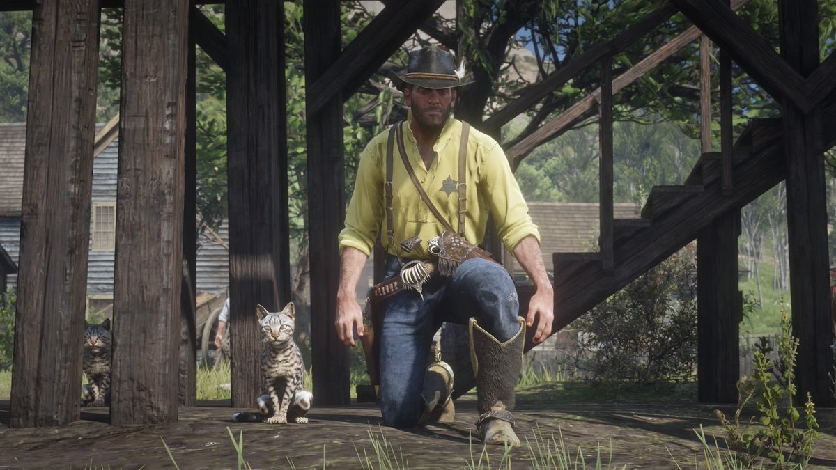 Wizz_008's tweet photo. Cats #virtualphotography #ArthurMorgan #RedDeadRedemption2 #RDR2 #PS4share https://t.co/iZ8jYGebqB