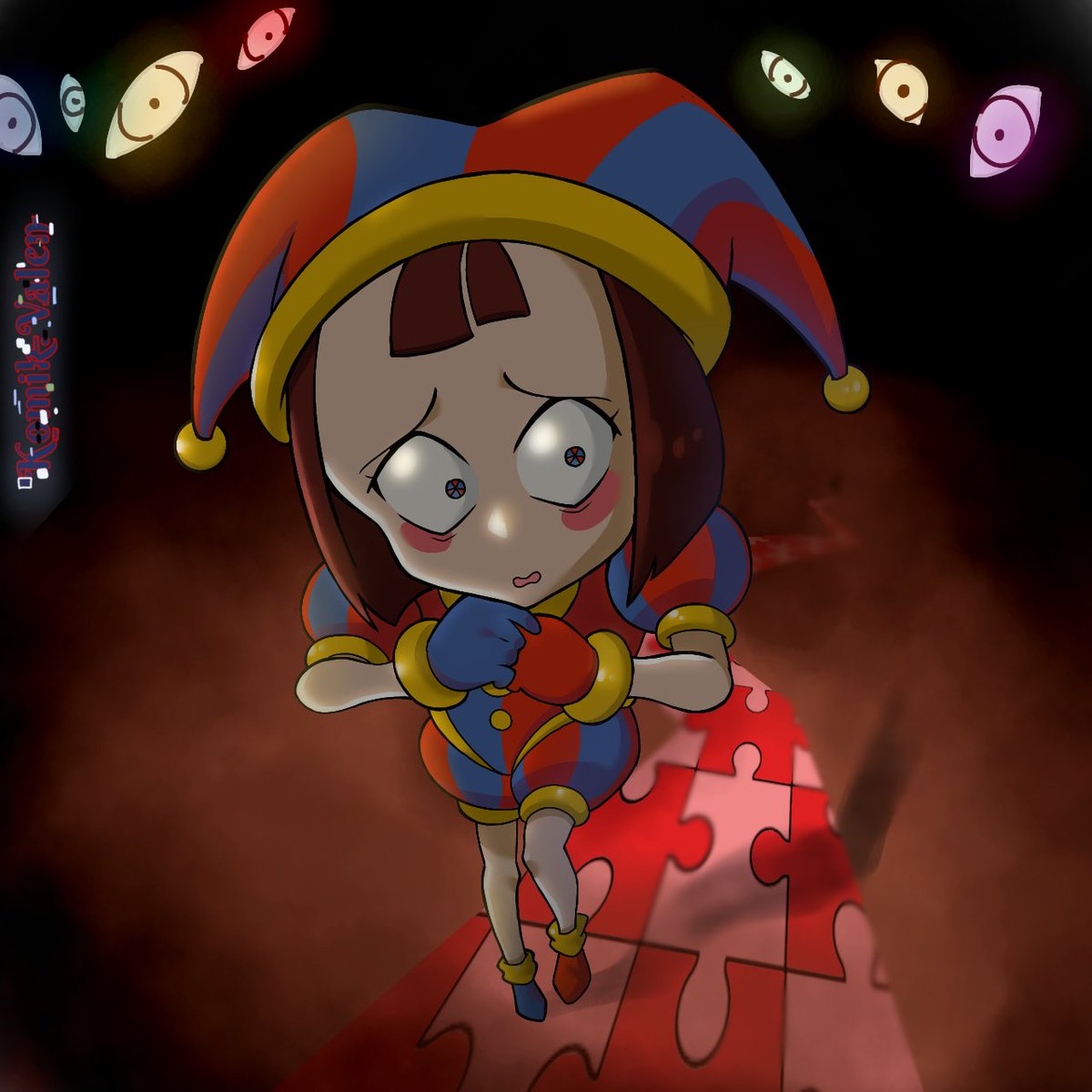 AchmadValentio's tweet image. Where am i ? Who am i ??? What&apos;s my name ??? Where the exit ????

#POMNI #DigitalCircus
#FunArts