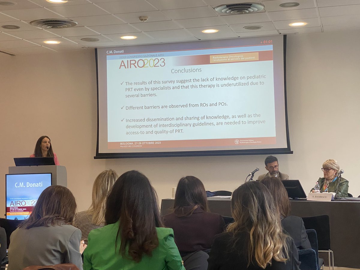 CamiSatragno's tweet photo. How difficult is the management of the palliative pediatric patients in radiotherapy?
Great talk by Costanza Donati new chair of AIRO palliative RT working group #AIRO2023 #AIEOP https://t.co/iAp4uoNBvR