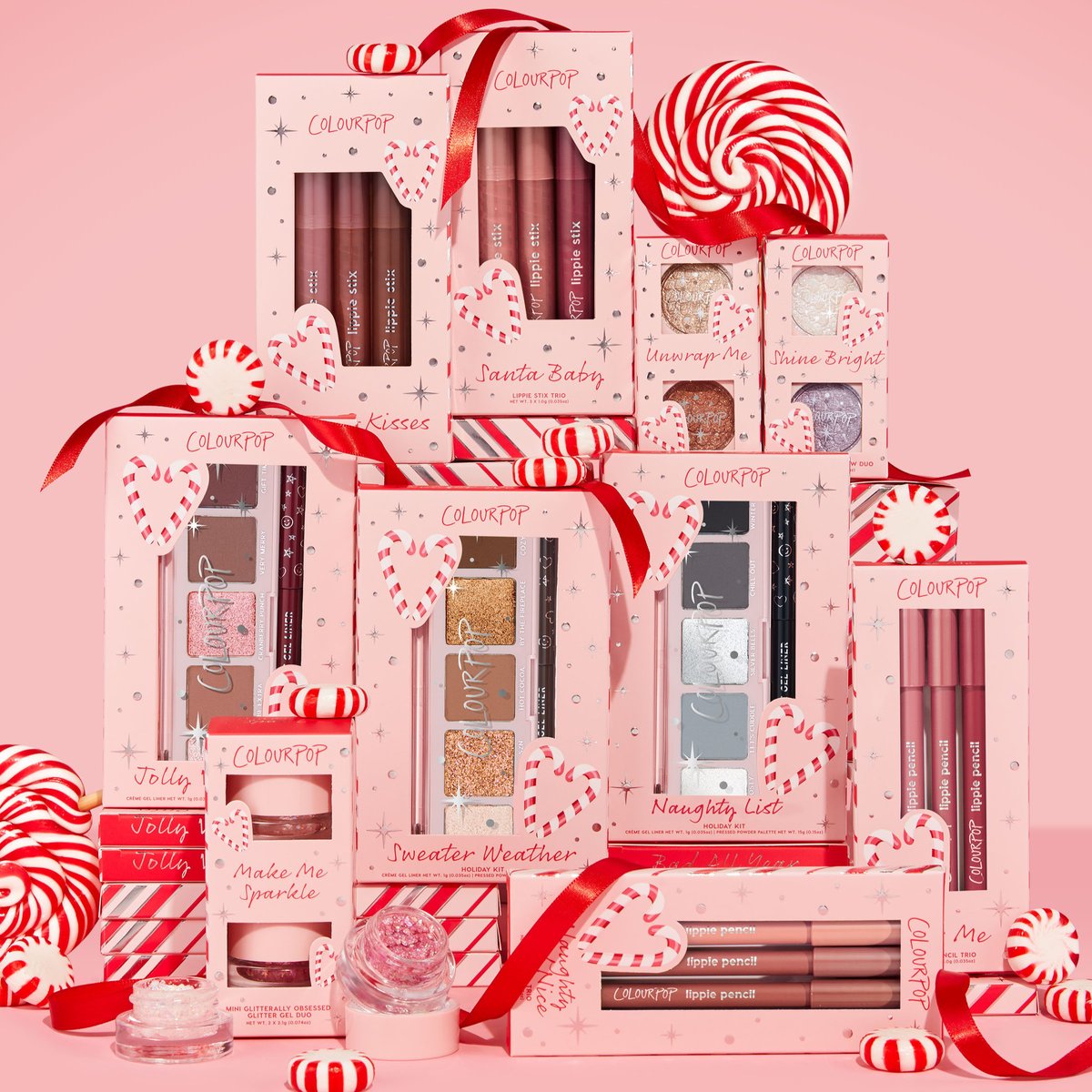 Special delivery straight from the North Pole! 🎁🎄 New limited-edition holiday kits have officially arrived at colourpopcosmetics.visitlink.me/6b-gZV and @Target stores + online! 'Tis the season for 10 new holiday kits full of eye, lip, and body faves and all-new shades to gift (or keep!)