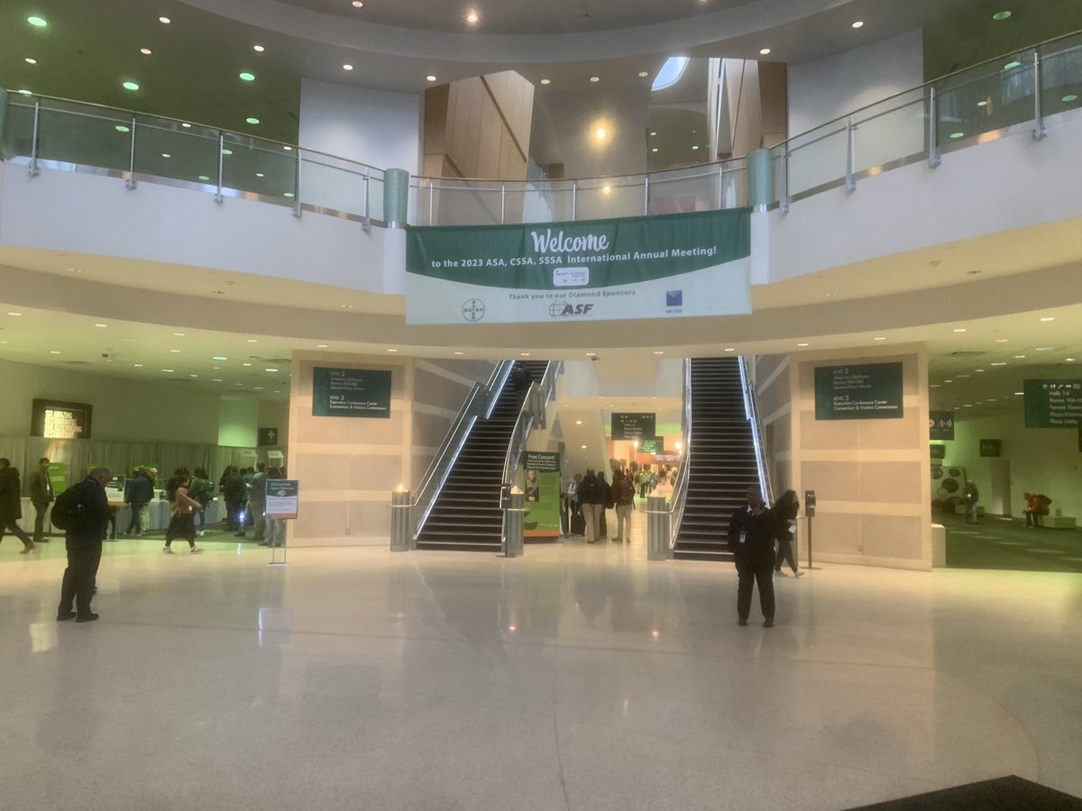 Looking forward to good discussions on crop science, agronomy, soil science and crop nutrition over next few days at Tri-societies meeting in St Louis