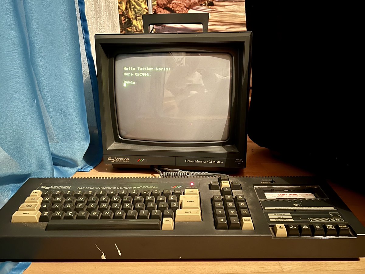 Hunsitho's tweet image. Got my first computer back!!! 
#CPC464 #Amstrad #Schneider #1984