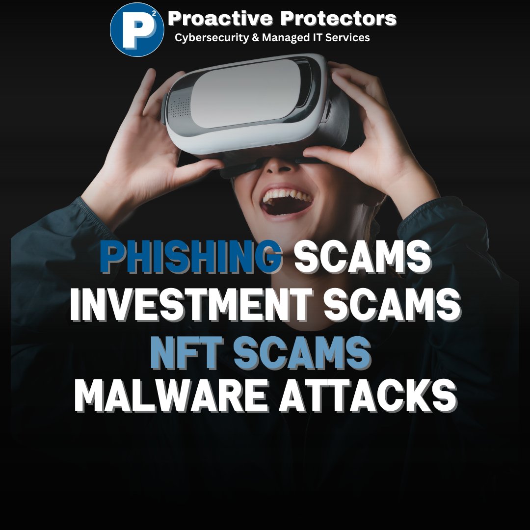 P2_Cyber's tweet image. Being alert is crucial in the Metaverse. As scams are on the rise, being aware and careful is your first line of defense. 
 Make sure to protect your account details with strong passwords and 2FA.  #Metaverse #CyberScams #VirtualSecurity #ProactiveProtectors #TechBizCEO #P2
