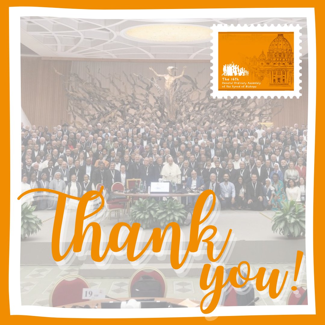 On behalf of #Synod2023 participants, we would like to thank you for your prayers. Throughout this month of #SacredSilence, the prayers of the People of God strengthened & renewed us. May God's grace continue to be with us as we #WalkTogether as a #ListeningChurch. #Synodality
