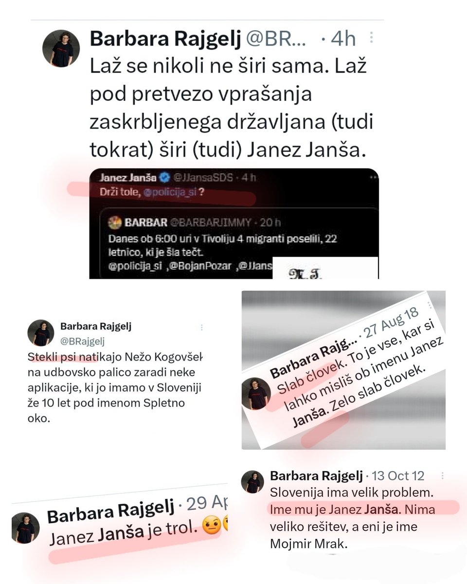brutus91101394's tweet photo. Lep primer generiranja nestrpnosti in  sovržnosti, ki na dolgi rok neizogibno vodi do izjav o *očiščevanju janšistov*. @BRajgelj (slepo sovraštvo do @JJansaSDS ji dobesedno brizga iz vsake pore) meni, da je že zgolj preverjanje resničnosti informacije *širjenje laži*. https://t.co/RaEVPfyQm1