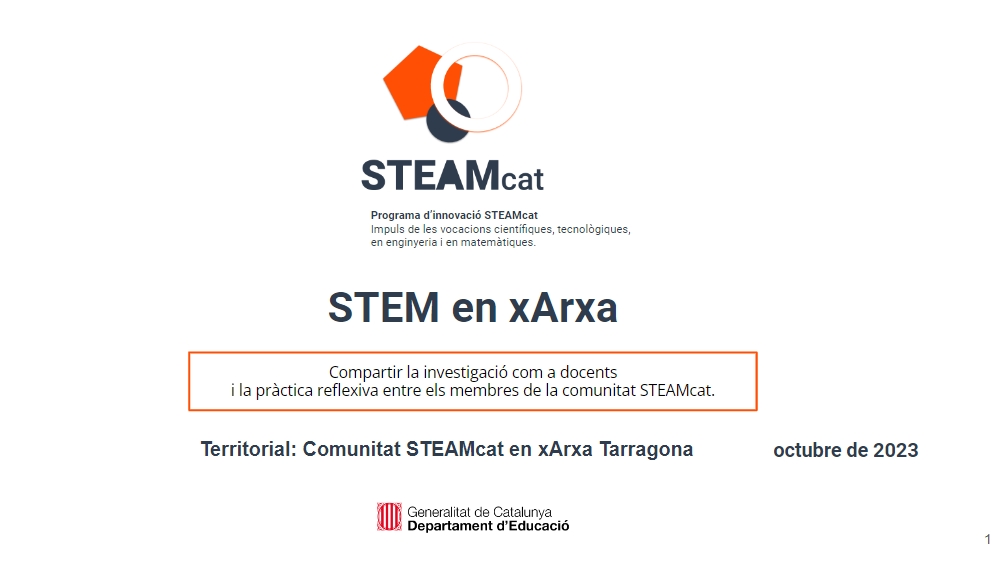 EnricBolano's tweet photo. 🌟El 25 d'octubre, trobada dels centres
@InnovacioE #STEAMcat 💖 #ComunitatSTEAMcat Territorial @educaciocat al @CetTarragona
11 centres compartint en xArxa @SEiXarxes
la seva pràctica docent... 🚀
@JoanCuevas @JMoralCastrillo @merino_manel
@audi_johnny @JOAQUINMEDINAB2 🌟 https://t.co/7oIWGvB9bX