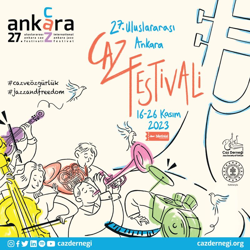 27. Uluslararası Ankara Caz Festivali'ne doğru...
CAZ bir kez daha Ankara ile buluşuyor.
<a href="/CazDernegi/">Caz Derneği | Jazz Society</a> #ankaracazfestivali #ankarajazzfestival
#CAZ #jazzmusic #caz
 <a href="/Cazkolik/">Cazkolik</a> <a href="/arsivimden/">Arşivimden Mikrofona</a>  
bit.ly/ANKARACAZFESTI…