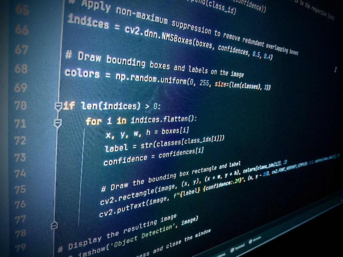 dashish703's tweet image. Just whipped up a Python project diving into the realms of machine learning! 🐍
Created a basic object detection model that can analyze any image and pinpoint the objects within.
Thrilled to witness code bringing images to life! 💻🔍
#PythonMagic #MachineLearning #CodeAdventures
