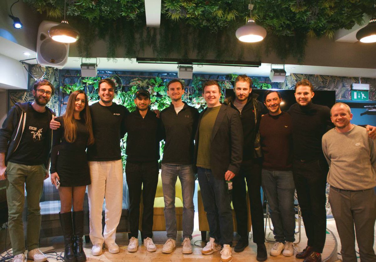 adam_bawi's tweet photo. Had blast hosting the DeFi panel at our ETH London mixer last week🔥

Great insights shared on paving the way for defi to achieve greater heights. Excited for this next phase.

Thanks for hopping on @_LewisHarland_ @maplefinance @LawyerTool @serjxyz 

S/o to cosponsors: @API3DAO @hexens @get_brunch