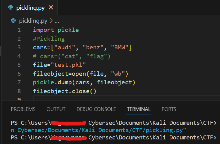Yogeshwaran2022's tweet photo. Just learned about pickling(serialization) and unpickling(deserialization) in Python 🐍🥒 It's like saving data magic! 
Pickling is like preserving data for the future 🕰️ and unpickling is opening up the time capsule!🚀
#finstein #pickle #unpickle #serialization #deserialization https://t.co/wqLsPI0utP