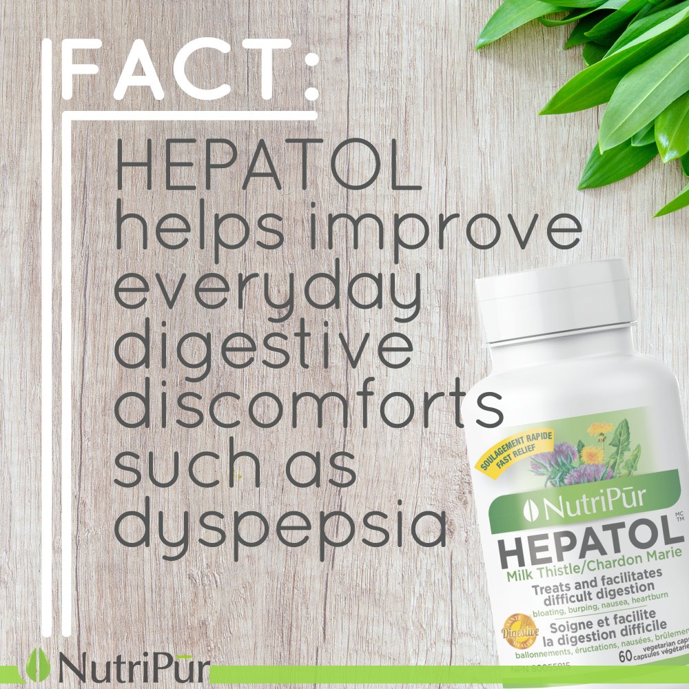 Fact: HEPATOL helps improve everyday digestive discomforts such as dyspepsia #digestivediscomforts #dyspepsia #MilkThistle #Boldo #Rosemary #Artichoke #Dandelion #liverstrengthening #hepatoprotective bit.ly/2oBkzso