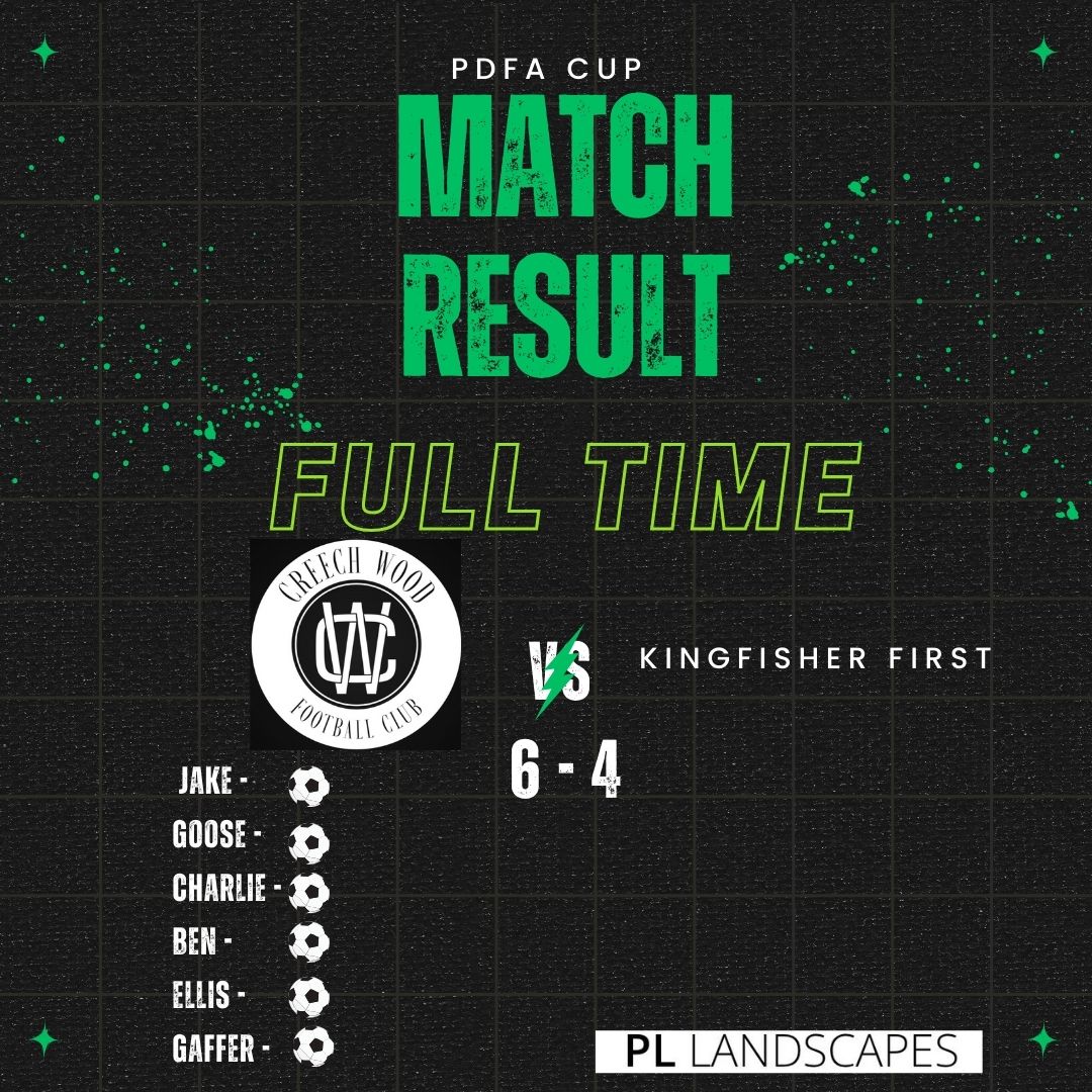 There were scenes today with Creech Wood gaffer [53 years old] scoring the final goal in the top bins!!
Creech Wood fielded a weakened team with 11 players absent which set up a tricky tie against Kingfisher First.

<a href="/Pompey_Football/">Portsmouth Football</a> <a href="/the_portsmouth/">The City Of Portsmouth sunday League</a>