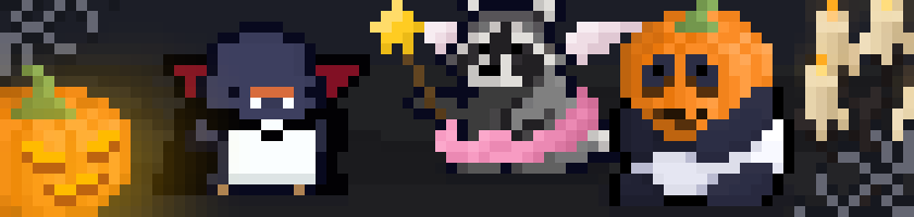 👻Boooo, the new Halloween update 1.6.1 is now available in Tiny Friends, update the app if you dare!

🎃Happy Halloween with the promo code ZNUIU1ZI8162JQZI9BINAH !🎃

#GodotEngine #pixelart #indiegames #indiedev #indiedeveloper #Tamagotchi #TinyFriends #AmbitiousSeed